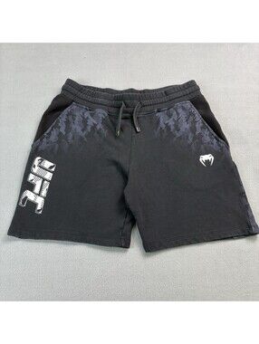 UFC Venum Fight Week Sweat Shorts Size XL Black Martial Art MMA